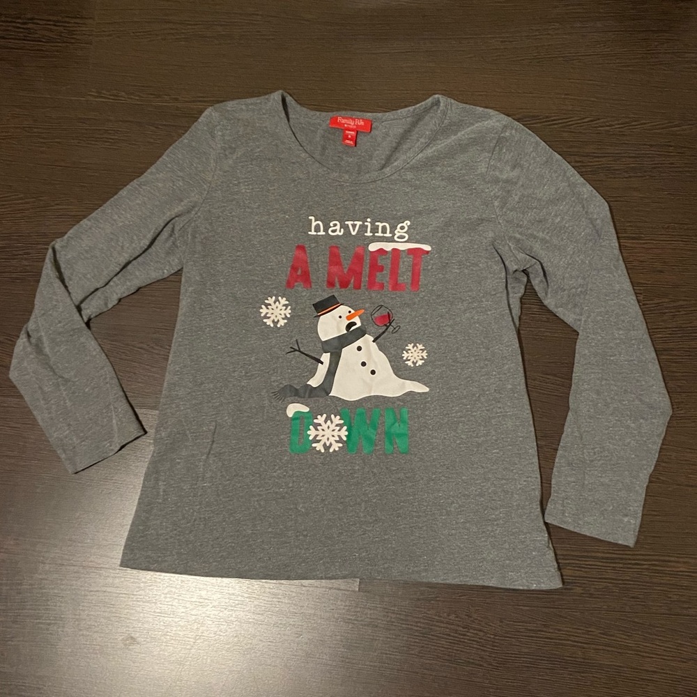 Women’s Gray Sleep Shirt “Having a Meltdown”